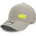 gorra-curva-gris-ajustable-9forty-suede-de-valentino-rossi-vr46-motogp-de-new-era