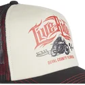 casquette-trucker-beige-et-noire-moto-gp3-motogp-von-dutch