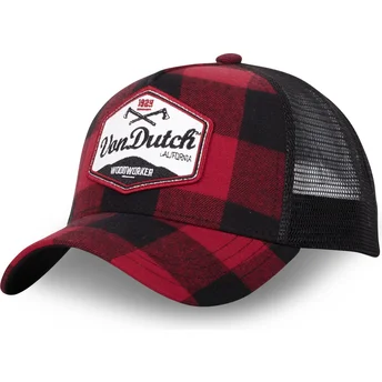 Gorra trucker roja y negra CAR01 de Von Dutch