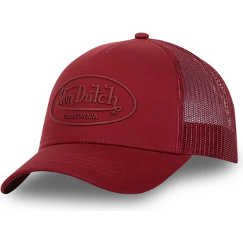 Von Dutch LOG05 Red Trucker Hat
