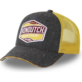 Casquette trucker grise et jaune MIXGREY02 Von Dutch