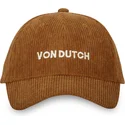 casquette-courbee-marron-ajustable-vel24-ca-von-dutch