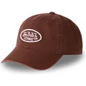 gorra-curva-marron-ajustable-log-cof-de-von-dutch