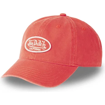 Verstellbare orangefarbene Kappe LOG FLA von Von Dutch