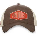 casquette-trucker-marron-bro-ct-von-dutch