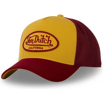 Καπέλο trucker κίτρινο και κόκκινο BURG από Von Dutch