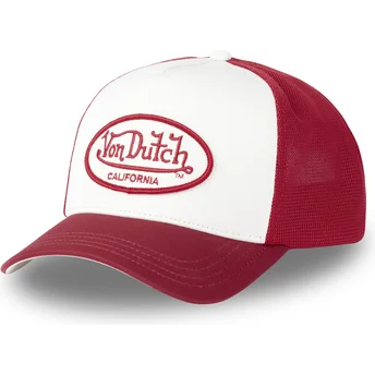 Vit och röd CHIL truckerkeps från Von Dutch