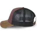 casquette-trucker-grenat-noire-et-marron-crew18-von-dutch