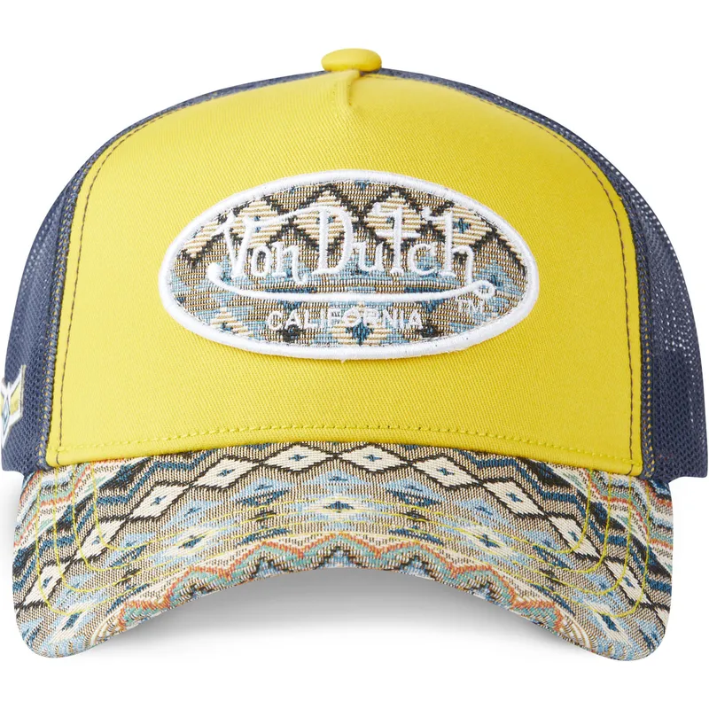 gelbe-und-marineblaue-trucker-kappe-eth02-von-von-dutch