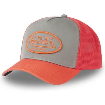 Grau-orange FLAM Trucker-Kappe von Von Dutch
