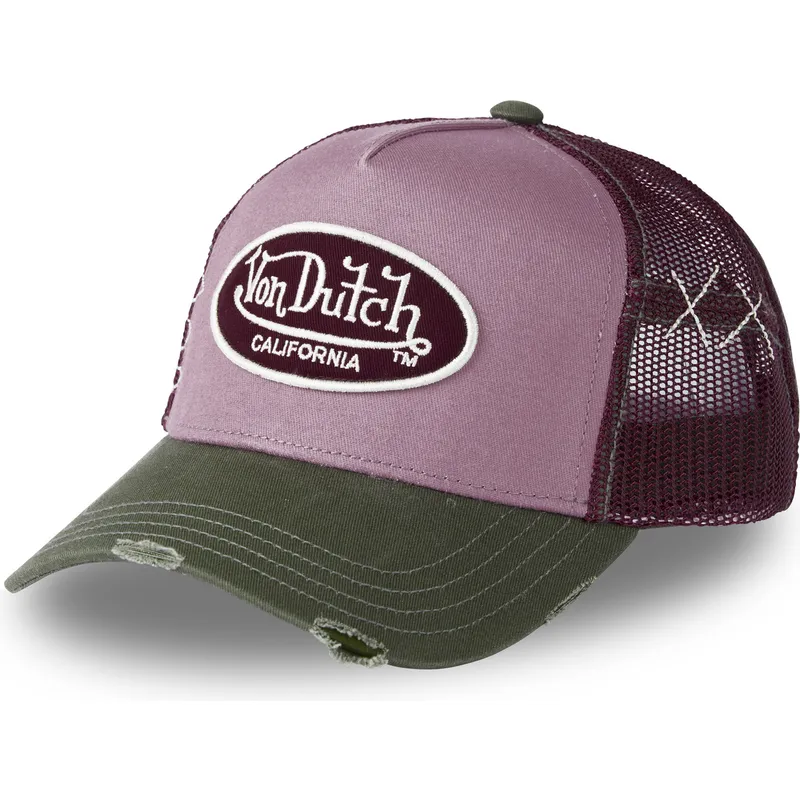 casquette-trucker-rose-et-verte-kabu-von-dutch