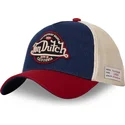 snapback-vint05-z-zakrzywionym-daszkiem-w-kolorach-niebieskim-bezowym-i-czerwonym-od-von-dutch