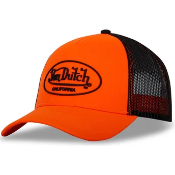 Von Dutch FLU O orange-schwarze Trucker-Kappe