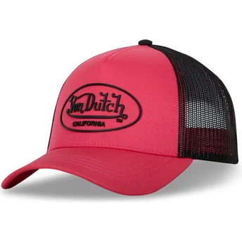 Casquette trucker rose et noire FLU P Von Dutch