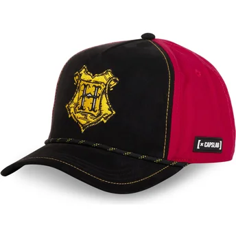 Καπέλο καμπύλο μαύρο και κόκκινο Hogwarts POT2 Harry Potter από Capslab