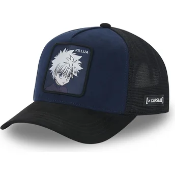 Gorra trucker azul marino y negra Killua Zoldyck HU5 Hunter x Hunter de Capslab