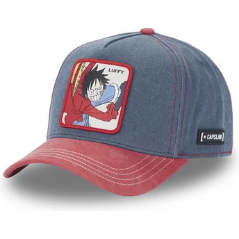 Blå och röd böjd snapback-keps Monkey D. Luffy OP4 HAK One Piece från Capslab