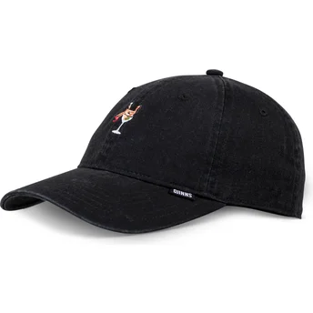 Schwarze verstellbare Curved Cap Coloured Girl von Djinns