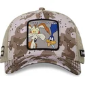 capslab-road-runner-loo10-bbc-looney-tunes-camouflage-trucker-hat