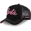 casquette-trucker-noire-bar6-barbie-capslab