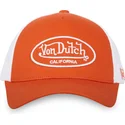 regulowana-pomaranczowo-biala-czapka-trucker-lof-b17-marki-von-dutch