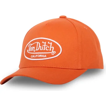 Czapka z daszkiem pomarańczowa regulowana LOF C11 Von Dutch