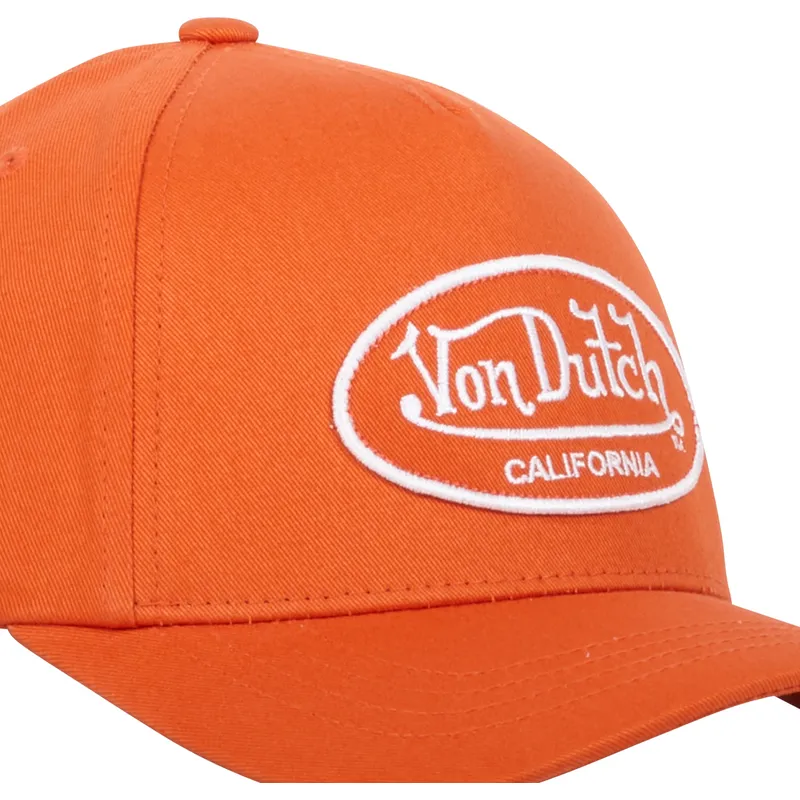 verstellbare-orangefarbene-curve-cap-lof-c11-von-von-dutch