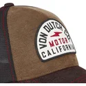 casquette-trucker-marron-et-noire-lea03-von-dutch