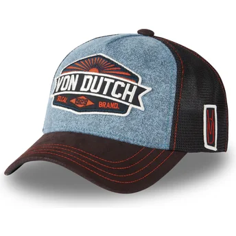 Casquette trucker bleue et noire LEA02 Von Dutch