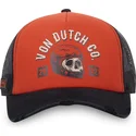 casquette-trucker-orange-et-noire-crew17-von-dutch