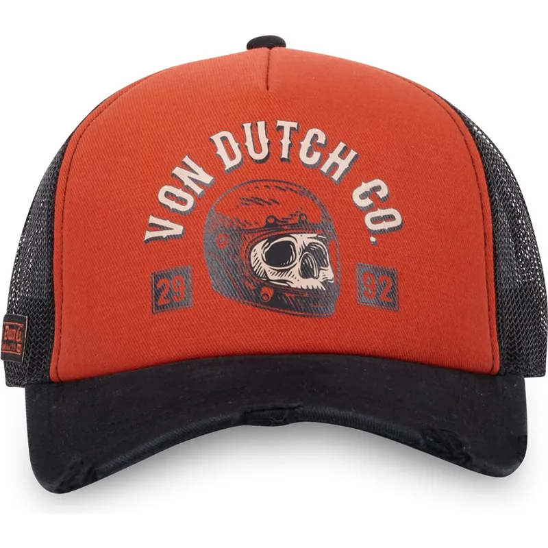 von-dutch-crew17-orange-schwarze-trucker-kappe