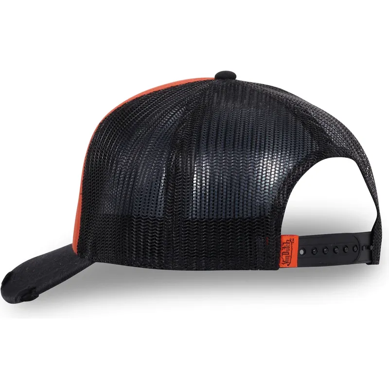 von-dutch-crew17-orange-schwarze-trucker-kappe