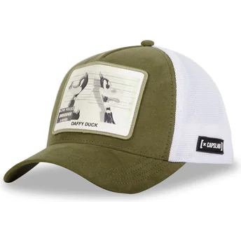 Czapka trucker zielono-biała Kaczor Daffy LOO9 DAF Looney Tunes od Capslab