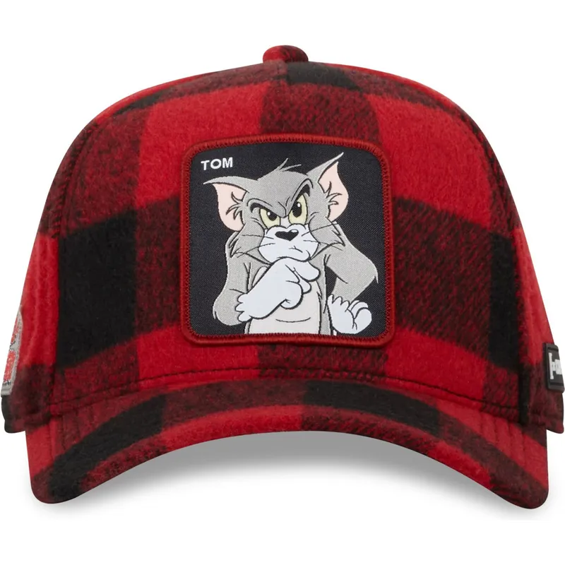rod-och-svart-bojd-keps-snapback-tom-taj5-tj6-looney-tunes-fran-capslab