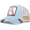 casquette-trucker-bleue-et-blanche-girafe-high-the-giraffe-the-farm-goorin-bros