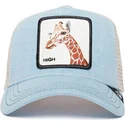 casquette-trucker-bleue-et-blanche-girafe-high-the-giraffe-the-farm-goorin-bros