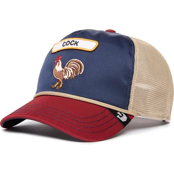 Casquette trucker multicolore coq Cock GB2 Rooster The Rocker The Farm Goorin Bros.