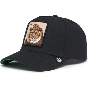 Μαύρο καμπυλωτό καπέλο snapback λιοντάρι King Field 100 All Season Wool The Farm από Goorin Bros.