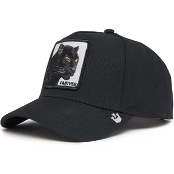 Gorra curva negra snapback pantera Black Panther Field 100 All Season Wool The Farm de Goorin Bros.