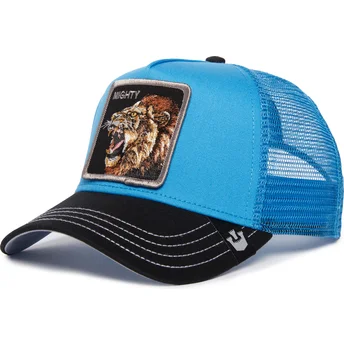 Casquette trucker bleue et noire Mighty Lion Fan The Farm Goorin Bros.