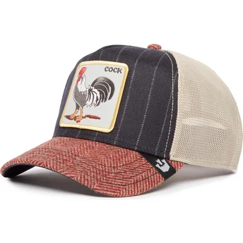 Gorra trucker multicolor gallo Cock Moon Rooster UK Plaid The Farm de Goorin Bros.