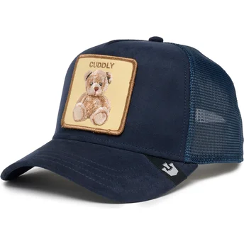 Casquette trucker bleue marine ours en peluche The Cuddly...