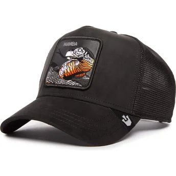 Καπέλο trucker μαύρο φίδι The Suede Mamba Blacked Out The Farm από Goorin Bros.