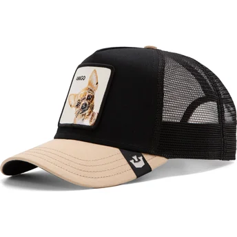 Casquette trucker noire et beige chien chihuahua The...