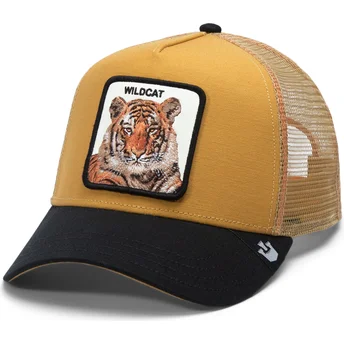 Καφέ και μαύρο τζόκεϊ καπέλο τίγρης The Wildcat Tiger Big Cats The Farm από Goorin Bros.
