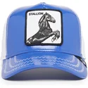 czapka-trucker-niebiesko-biala-kon-stallion-horsepower-puff-patent-the-farm-od-goorin-bros
