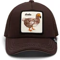 braune-trucker-kappe-fur-jungen-way-of-the-dodo-extinct-the-farm-von-goorin-bros