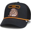 trucker-cap-schwarz-lowe-king-gb2-lion-the-rocker-the-farm-von-goorin-bros