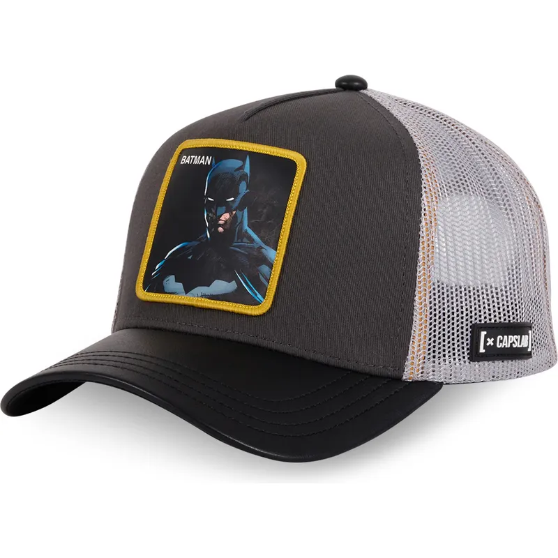 capslab-batman-rev-dc-comics-schwarze-und-graue-trucker-kappe