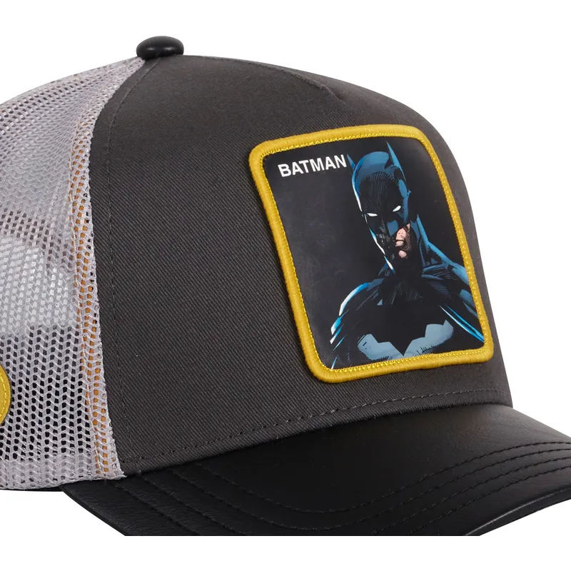 capslab-batman-rev-dc-comics-schwarze-und-graue-trucker-kappe